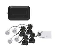 Kit Stationnement pour Voiture Indicateur Alerte Sonore Secours Système Sonde 4 × 22 Mm 12 V 8 Couleurs Caméras Recul Voiture(Argent)