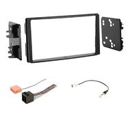 Kit stéréo double DIN pour voiture, faisceau de câbles et adaptateur d'antenne de réception radio AM/FM - Fabriqué pour Kia Rondo 2009-2010