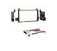 Kit stéréo pour tableau de bord et faisceau de câbles pour installer une radio de rechange double DIN pour Lincoln Town Car 2003-2011