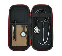 Kit stéthoscope | Comprend un stéthoscope, une montre gousset, une lampe de poche, un étui de rigide, un stylo et un bloc-notes A6 | Cadeau parfait pour infirmière, étudiants en médecine