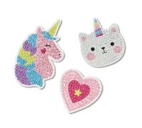 Kit Stickers Diamond Painting Licorne 5,3 À 9 Cm 3 Pièces