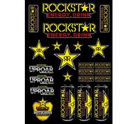 KIT STICKERS ENERGY MOTO ROCKSTAR SPONSOR MTB COMPATIBLE POUR KTM HONDA YAMAHA KTM CROSS ENDURO CASQUE (72)