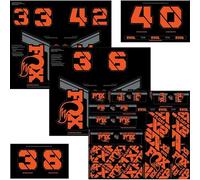Kit d'autocollants Fox Racing Shox Custom 2021 orange