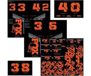 Kit stickers FOX - Fourche et amortisseur - Orange Factory