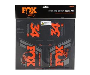 Kit stickers FOX Heritage - Fourche et amort - Orange, Taille unique