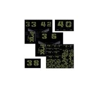 Kit stickers fox racing shox fourche et amortisseur olive drab
