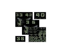 Kit stickers fox racing shox fourche et amortisseur vert pistachio