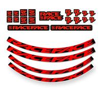 Race Face Turbine R Arc Offset 30 Stickers Rouge,Noir Red