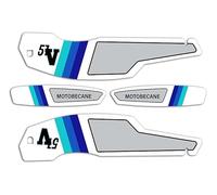 Kit Stickers Motobecane MBK 51 Club Salsa pour décorer Votre Motobécane comme à l'époque (kit déco Complet) (Blanc)