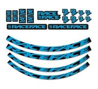 Kit Stickers Race Face - small Bleu