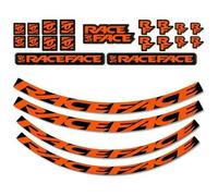 Race Face Next Sl Turbine Sl Arc Carbon 26 Arc Offset 25 Stickers Orange,Noir