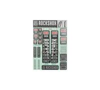 Kit stickers rockshox pour fourche 30 32 mm blanc