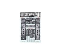 Kit stickers rockshox pour fourche 35 mm blanc