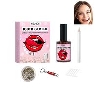 Kit Strass Dentaire, Strass Dentaire Kit Avec Colle, Bijoux Kit Dentaire Avec Lumière UV Et Sélecteur De Pierres Précieuses, Kit De Gemmes De Dents Pour Débutant