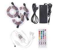 Kit Strip 180W 4.500Lm 450 LEDs 15 mètres RGB Blister Transformateur, Contrôleur, Télécommande IP25 40.000H [CA-KITRGB-15M] |