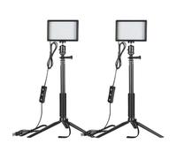 Kit studio photo - NEEWER - ZC-10S - 2 lampes LED 15W 5600K - 8 filtres couleur - Trépieds 22 5-116 cm