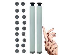 Kit Stylo Tampon à Ongles,Outil de Manucure avec Plaques Stamping - Tampon Portable pour Adolescentes, et Famille - Idée Cadeau Créative