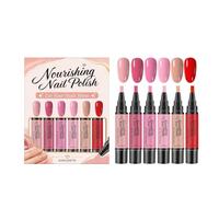 Kit Stylo Vernis Gel 6 Couleurs Séchage Rapide Sans UV - 30ml | précision du feutre pour un tracé net. Parfait pour professionnels comme pour un usage nomade.