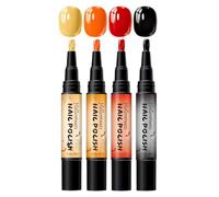 Kit Stylos Gel Ongles 4 Pièces Nail Design Halloween DIY