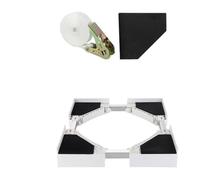 Kit Superposition Lave Linge SèChe Linge Machine à laver domestique, sèche-linge, support empilable, de rangement poulie réglable en hauteur, réfrigérateur, Mobile épaissi Kit Empilage Machine à Laver