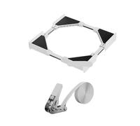 Kit Superposition Lave Linge SèChe Linge Support de Machine à laver multifonctionnel, lave-linge et sèche-linge empilables réglables, support séchage extensible Kit Empilage Machine à Laver(White)