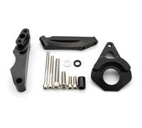Kit Support Amortisseur Kit Adaptateurs Amortisseur Direction CNC Moto pour Suzuki GSXR1000 GSXR GSX-R 1000 2003-2006 Stabilisateur D'amortisseur(Ensemble 4)
