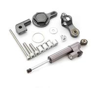 Kit Support Amortisseur Kit Montage Amortisseur Direction Réglable Alliage Aluminium CNC Moto pour Yamaha YZF R1 2002-2018 R6 2006-2020 Stabilisateur D'amortisseur(Ensemble 3)