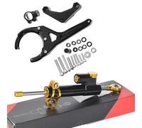 Kit Support Amortisseur Support Fixation Amortisseur Direction CNC Moto pour Suzuki GSXS1000 F 2016-2024 Kit Stabilisateur D'amortisseur(Ensemble 6)