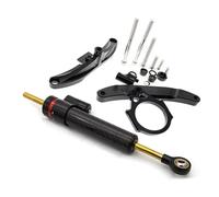 Kit Support Amortisseur Support Fixation pour Amortisseur Direction Moto pour Yamaha FZ1 FZ1N pour FAZER 2006-2015 Kit Montage Aluminium CNC Stabilisateur D'amortisseur(Ensemble 13)