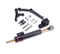 Kit Support Amortisseur Support Stabilisateur Amortisseur Direction CNC Moto pour Ducati Monster 1200 2014-2021 Kit Montage Stabilisateur D'amortisseur(Ensemble 3)