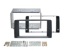 Kit Support autoradio 2DIN compatible avec Man TGX ap07 Noir Rubber touch