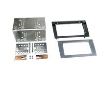 Adaptateur de façade 2-DIN pour Audi A4 (B6 / B7) / Seat Exeo anthracite