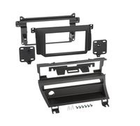 Kit Support Autoradio compatible avec BMW Serie 3 E46 avec 1 bouton - noir mat