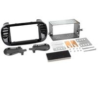 Kit Support Autoradio compatible avec Fiat 500 et 500C Noir brillant