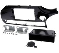 Kit support Autoradio compatible avec Kia Rio ap15 - noir brillant - avec vide-p