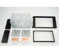 Adaptateur de façade 2-din pour porsche cayenne noir