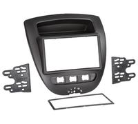 ACV Kit support autoradio Adaptateur façade 2-DIN Toyota Aygo/Citroën C1/Peugeot 107 05> Noir