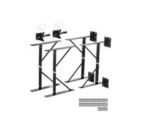 VEVOR Support d'angle de portail anti-affaissement en fer, kit quincaillerie de cadre porte, 2 ensembles, avec loquet verrouillage, corde de verrouillage à loquet, pour porte hangar, portails corral