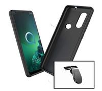 Kit Support Magnétique L Pour Voiture + Coque Silicone Liquide Pour Alcatel 1v (2020)