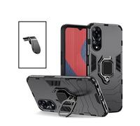 Kit Support Magnétique L Safe Driving Voiture + Coque 3X1 Military Defender pour Oppo A58 - Noir