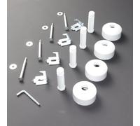 Kit support mural long blanc, 098896 pour seche-serviettes