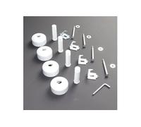Kit support mural long blanc, 098896 pour seche-serviettes