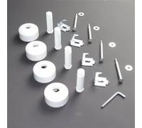 Kit support mural long blanc, 098896 pour Seche-serviettes Atlantic Blanc