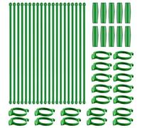 Kit Support Plantes 50pcs Fiberglass 30cm 40cm | Fiberglass , résiste aux intempéries, usage intérieur extérieur, kit 50 , vert jardin(30cm kit)