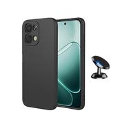 Kit Support Voiture Magnétique + Coque En Silicone Liquide PHONECARE Pour Oppo A6 Pro 4G - Noir