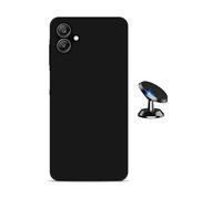 Kit Support Voiture Magnétique + Coque En Silicone Liquide Phonecare Pour Samsung Galaxy A07 - Noir