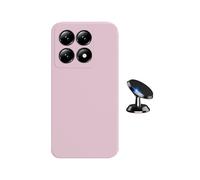 Kit Support Voiture Magnétique + Coque En Silicone Liquide PHONECARE Pour Xiaomi 15T 5G - Rose