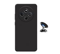 Kit Support Voiture Magnétique + Coque En Silicone Liquide Phonecare Pour Xiaomi Poco C75 - Noir