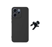 Kit Support Voiture Magnétique Renforcé + Coque Silicone Liquide PHONECARE Pour Oppo Reno15 Pro - Noir