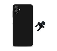 Kit Support Voiture Magnétique Renforcé + Coque Silicone Liquide Phonecare Pour Samsung Galaxy A07 - Noir